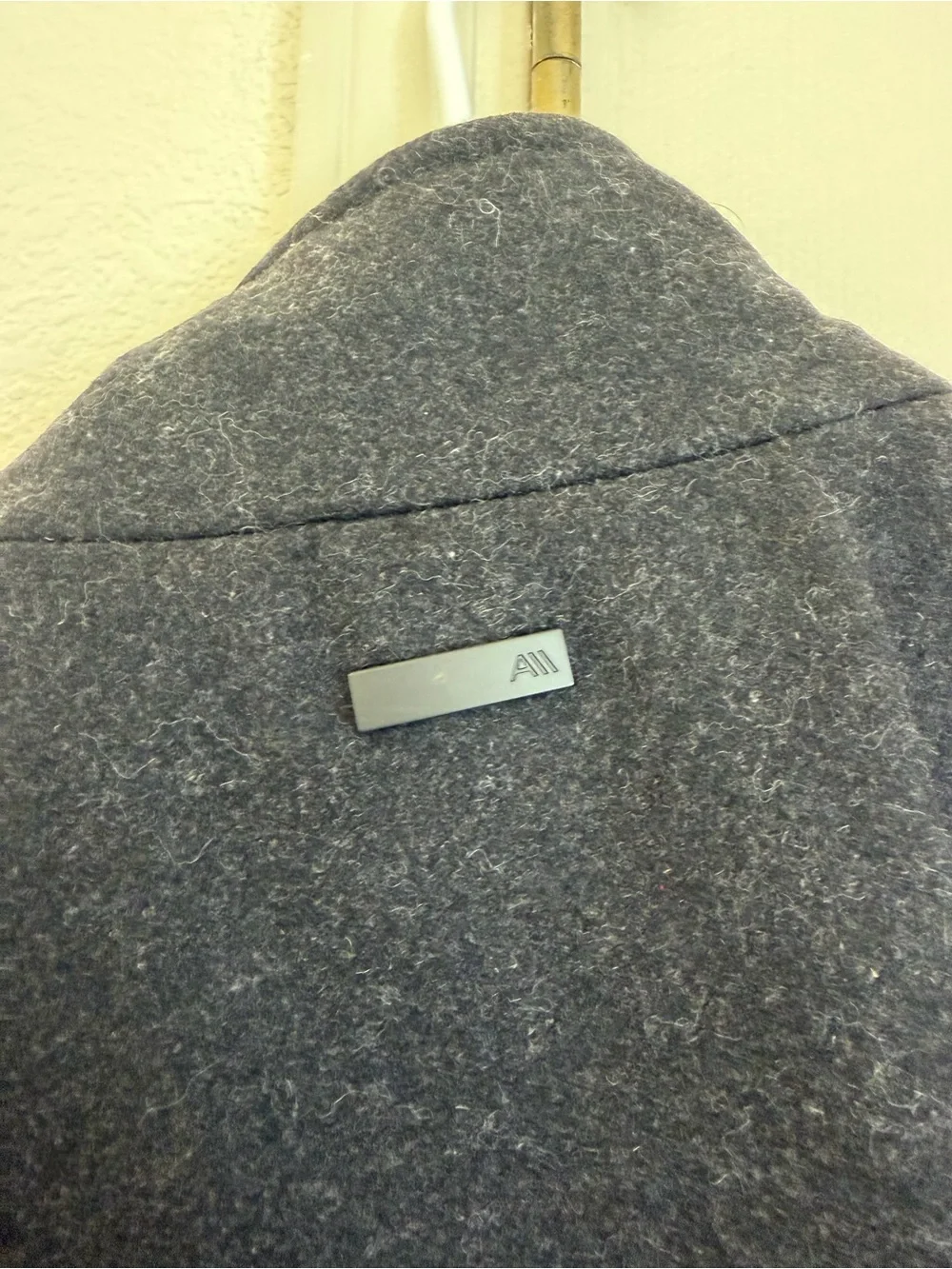 Andrew Marc Black Wool-Blend Field Jacket
